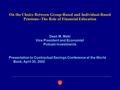 1 On the Choice Between Group-Based and Individual-Based Pensions--The Role of Financial Education Dean M. Maki Vice President and Economist Putnam Investments.