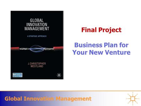 Global Innovation Management Final Project Business Plan for Your New Venture.