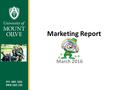 Marketing Report March 2016. Purpose The purpose of this report is to show trend information for recruitment and marketing programs at all University.