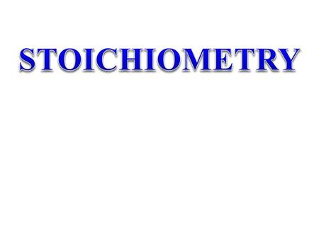 Reaction Stoichiometry the numerical relationships between chemical amounts in a reaction is called stoichiometry the coefficients in a balanced chemical.