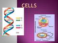 DNA.  ALL LIVING THINGS ARE COMPOSED OF CELLS  CELLS ARE THE BASIC UNIT OF ALL LIVING THINGS.  NEW CELLS ARE PRODUCED FROM EXISTING CELLS.