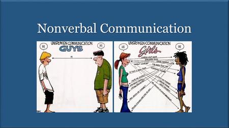 Nonverbal Communication. Take Away Points From the reading: Visual, auditory, and invisible communication system – know the definitions of these terms.