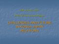Fall Semester, 2008 PNU-KU Joint Lecture Program CHALLENGES AND FUTURE IN KOREA-JAPAN RELATIONS.