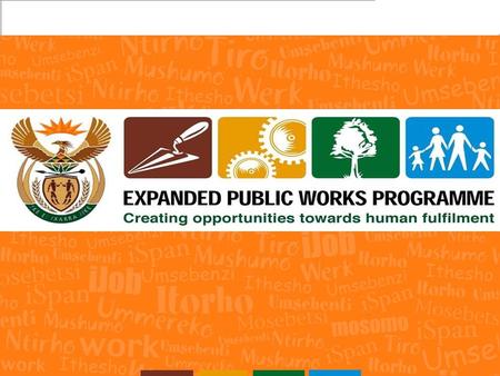 1. 2 Nation-wide programme which will draw significant numbers of the unemployed into productive work, so that workers gain skills, and increase their.