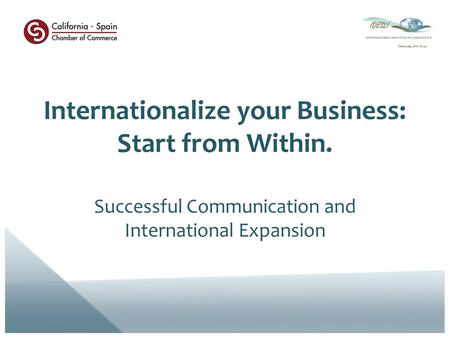 Internationalize your Business: Start from Within. Successful Communication and International Expansion.