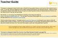 Teacher Guide This lesson is designed to teach kids to ask a critical thinking question that you can’t just put into a search box to solve. To do that,