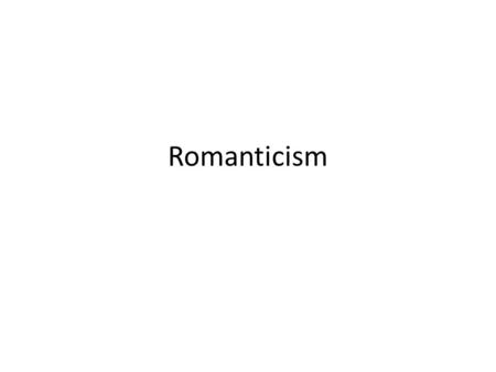 Romanticism. The Romantic movement was a reaction to the ideas and values of the Enlightenment and Neoclassicism. The Enlightenment generation had prized.