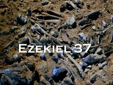 Ezekiel 37. The vision concerned Israel (v11) They found themselves in exile over in Babylon because of their sin They are desperate and depressed But.