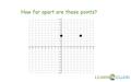 How far apart are these points?. A (6,4) B (6,0) A B 4 units.