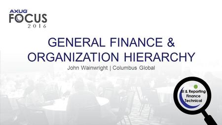 John Wainwright | Columbus Global GENERAL FINANCE & ORGANIZATION HIERARCHY.