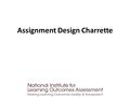 Assignment Design Charrette. Welcome and Introductions Participants Facilitators Guests Review of Agenda and Plan for the Day.