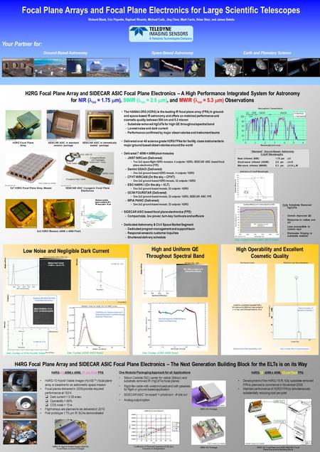 Focal Plane Arrays and Focal Plane Electronics for Large Scientific Telescopes The HAWAII-2RG (H2RG) is the leading IR focal plane array (FPA) in ground-