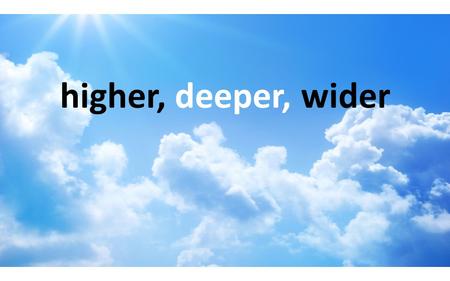 Higher, deeper, wider. Blandford, Dorset ‘82-’94 Auckland, N.Z ‘92 South Woodford, London ’94-’98 Totton ’98 