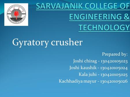 SARVAJANIK COLLEGE OF ENGINEERING & TECHNOLOGY