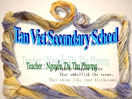 ORAL TEST 1- Where did Lan take Maryam to on the first day ? 2- What was Maryam impressed by? On the first day, Lan took Maryam to Hoan Kiem Lake. Maryam.