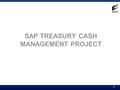 1 SAP TREASURY CASH MANAGEMENT PROJECT. 2 Project Objective The system would:  Enable Treasury and Finance staff to view all daily bank balances and.