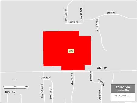 G & A Lloyd, LLC ZOM-02-10 Location Map. G & A Lloyd, LLC ZOM-02-10 Aerial.