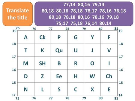 77,14 80,16 79,14 80,18 80,16 78,18 78,17 78,16 76,18 80,18 78,18 80,16 78,16 79,18 75,17 75,18 76,14 80,14 7677787980 ACkPGYF 18 TKQuUJV 17 MSHBROI 16.