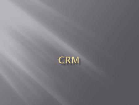  1- Definition  2- CRM  3- Analytics  4- Tools.