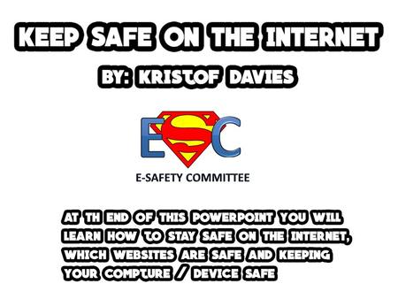 Games That Are Safe: On the internet there are some sites that are appropriate for children and some that are not. Websites that are safe are online.