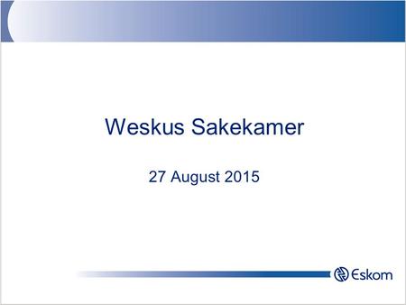 Weskus Sakekamer 27 August 2015. 2016/06/242 Contents History –Use of Electricity –Eskom Renewables –Targets –REFIT –Resource Potential Wind Solar –Contributions.