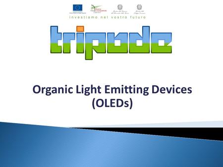 Organic Light Emitting Devices (OLEDs). 2 OLED is the acronym for Organic Light Emitting Diode An OLED is a solid-state device composed of thin films.