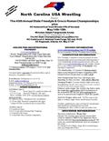 North Carolina USA Wrestling Presents The 45th Annual State Freestyle & Greco Roman Championships plus NC National Dual Team Wrestle Offs (If Needed) May.