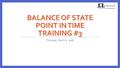 Thursday, March 1, 2016. Agenda Status of Post Count Process Common Issues/Errors HMIS data Non-WISP data HIC Deduplication Impact of Service Based Counting.