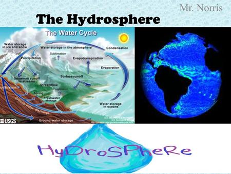 The Hydrosphere Mr. Norris.