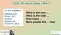 Statistics and Probability 9 What is the most... What is the least... How many... More people like... than.