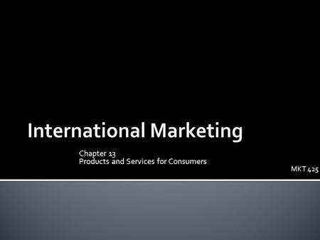 International Marketing