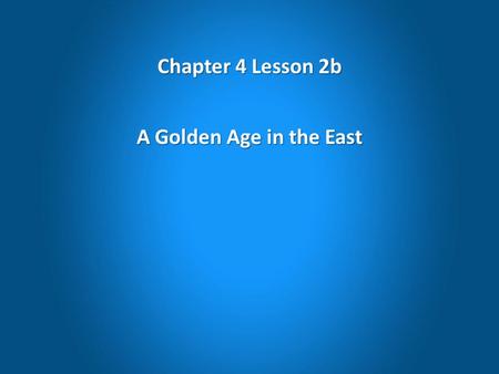 Chapter 4 Lesson 2b A Golden Age in the East. Abbasid Advances Art and Design The brisk economy allowed people to display their wealth. The brisk economy.