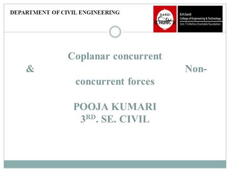 DEPARTMENT OF CIVIL ENGINEERING