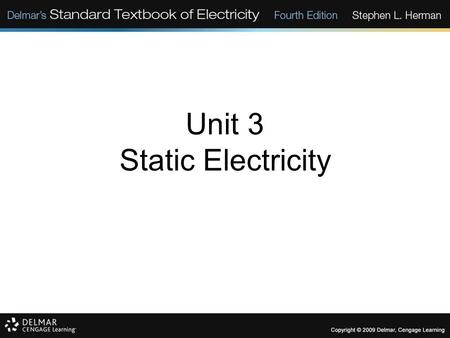 Unit 3 Static Electricity