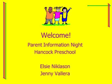 Parent Information Night