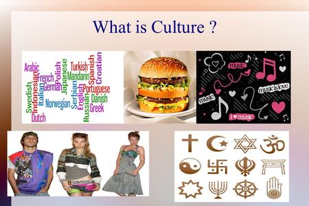 What is Culture ?. CultureTraits- Activities and behaviors that people often take part in. Example: The Amish are a religious group in the U.S. And Canada.