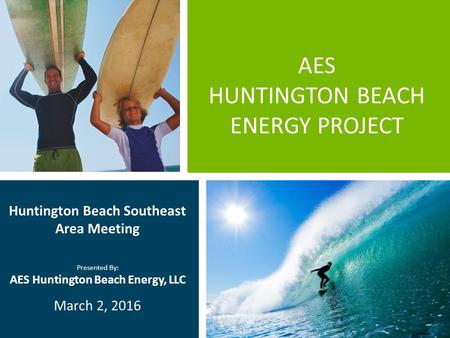 AES HUNTINGTON BEACH ENERGY PROJECT