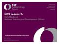 § NPS research Katy MacLeod National Training and Development Officer A national resource of expertise on drug issues.