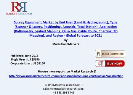 Market for Land Survey Equipment is Estimated to Grow Fastest During Forecast Period
