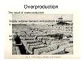 Overproduction The result of mass production Supply outgrew demand and products sat unwanted in warehouses An agricultural “boom” worldwide in the late.