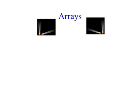 Arrays. 1D Array Representation In C++ 1-dimensional array x = [a, b, c, d] map into contiguous memory locations Memory abcd start location(x[i]) = start.