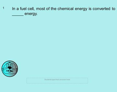 Students type their answers here