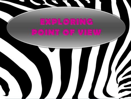 Points of View 1 st Person Point of View 2 nd Person Point of View 3 rd Person Point of View 3 rd Person Objective 3 rd Person Limited 3 Person Omniscient.