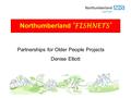 Northumberland ‘FISHNETS’ Partnerships for Older People Projects Denise Elliott.