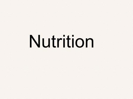 Nutrition. Lesson Objectives To understand why our bodies need food To learn about the different nutrients and vitamins our bodies require.