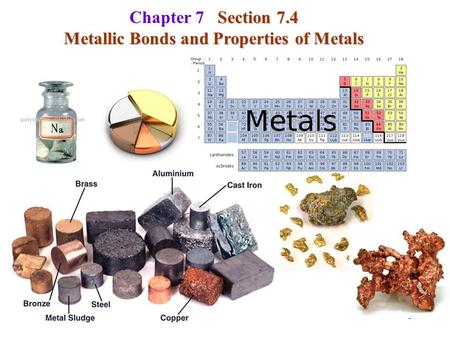 Metallic Bonds and Properties of Metals