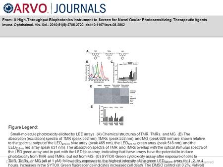 Date of download: 6/24/2016 The Association for Research in Vision and Ophthalmology Copyright © 2016. All rights reserved. From: A High-Throughput Biophotonics.