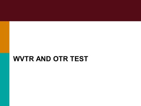 TRANSMISSION RATE TESTER.