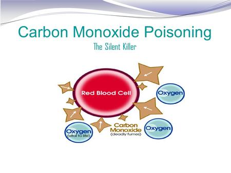 Carbon Monoxide Poisoning The Silent Killer. What is carbon monoxide? Carbon monoxide, or CO, is an odorless, colorless gas that can cause sudden illness.