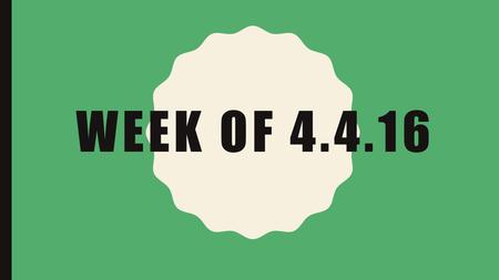 WEEK OF 4.4.16. DUAL CREDIT Take out your topic proposals. You need to workshop the proposals. Look at the assignment and make sure you partners have.